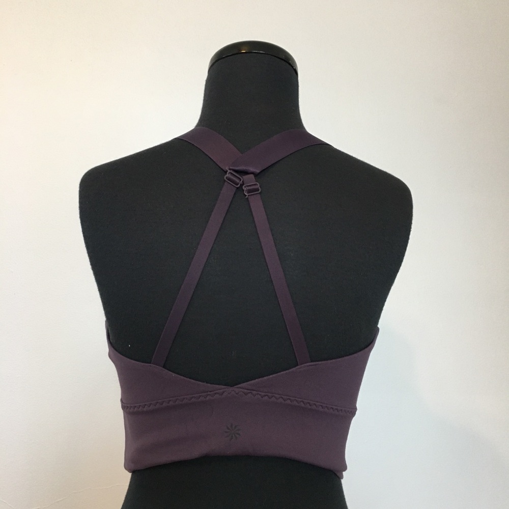 Athleta Lotus Sports Bra in Plum, S - Picture 3 of 11